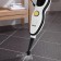 Steam mop KitFort KT-1045, 1500 watts, 370 ml, cord 8 m, white-hourly