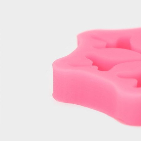 Mold "Orion", silicone, 8.5 × 8.5 × 1.5 cm, pink color-3