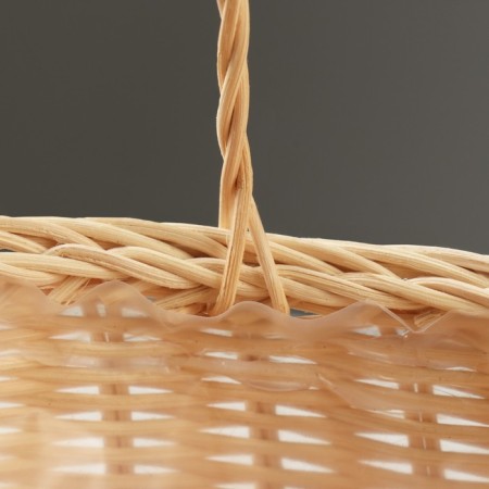 Wicker basket, 22 x 15 x 12/29 cm, rattan-3