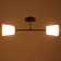 Luer "Ray" (cylinder) 2x15W E27 Model: BR 00245 Black/Transparent