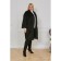Female coat, size 56, black color