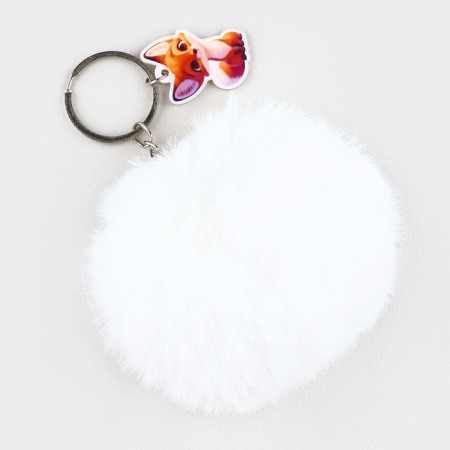 Fluffy keychain, children's “cute fluff”, 9 x 10 cm-3