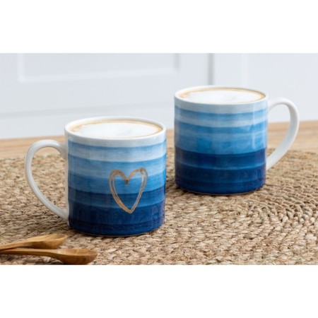 Ceramic "Sea" mug, 350 ml, blue color-5