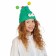 Carnival hat "Eye-player" with horns of pr 56-58, green color
