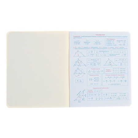 A notebook “Hints”, 48 sheets in a cage, “geometry”, coated cardboard, matte lamination, Touch varnish, an offset block-2