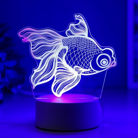 Light "Fish" Led RGB from the network 9.5x15x16.5 cm Risalux-5