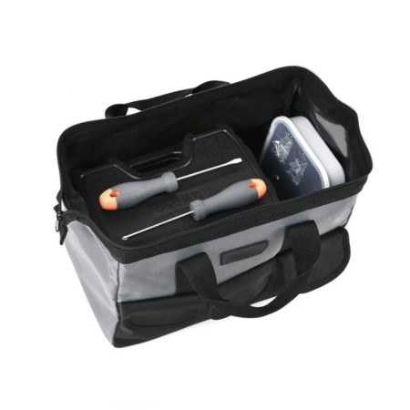Deli tool bag, 5 pockets, Oxford, reinforced, 360 x 180 x 250 mm-1