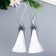 Decor for creativity textiles "Padishah brush" White set 2 pcs 9x1 cm