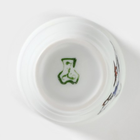 Porcelain stand for eggs "Geese", 50 ml-4