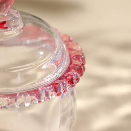 Glass jar for honey and jam with a spoon "Rose", 240 ml, 9.5 × 12 cm-5