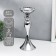 Silver of Metal for 1 candle "elegant" silver 32x13x13 cm