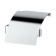 Toilet paper holder with a lid, chrome