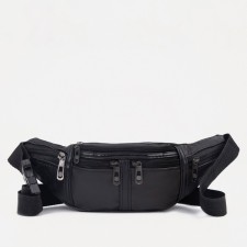Lightning waist bag, black color