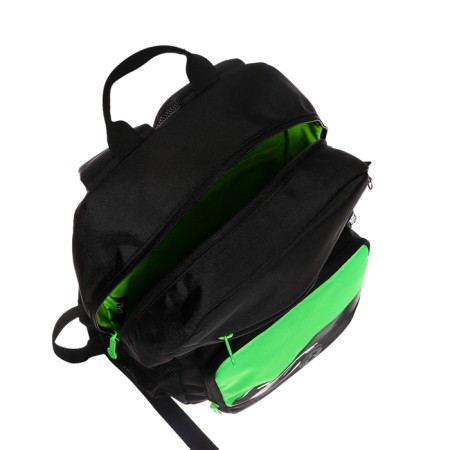 Youth backpack 40 x 25 x 13 cm, Grizzly, ergonomic back, laptop compartment, black/green-11
