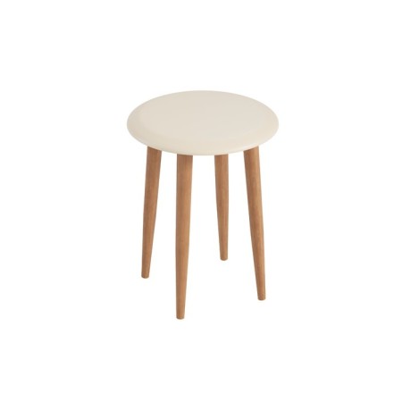 Stool, 330 × 330 × 435 mm, MDF, legs are an array of birch, ivory color