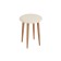 Stool, 330 × 330 × 435 mm, MDF, legs are an array of birch, ivory color