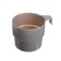 Airline car kettle, 12 V, gray plastic