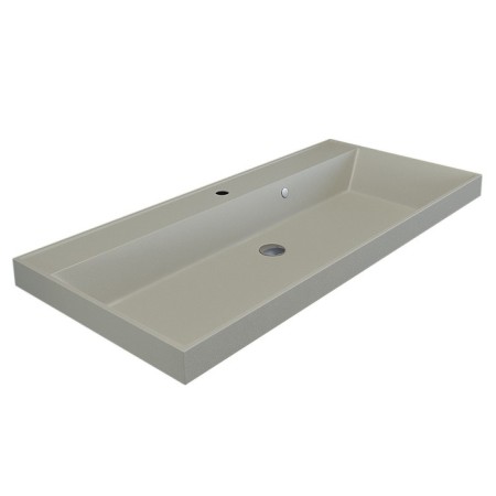 Quartz sink Uperwood Classic Quartz, 100 cm, beige matte, lin-1