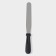 A blade-tank with a plastic handle, straight, 32 cm, working part 20 cm, black color