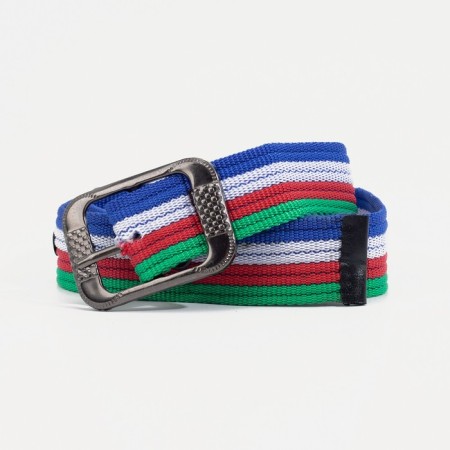 Women's belt, width 4.2 cm, metal buckle, colorful color