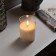LED candle white, 7.5 × 10 × 7.5 cm, wax, plastic, batteries AAAX3 (not in the kit), glow warm white
