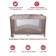Arena playing children's playpen, brown color