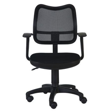 Armchair bureaucrat with armrests, black, back mesh, CH-797AXSN/26-28