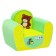 Game chair "Bear", yellow/light green color