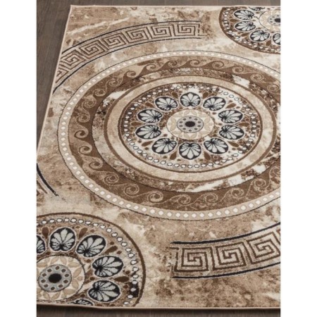 Rectangular carpet Merinos Valencia Deluxe, size 150x230 cm, color Brown