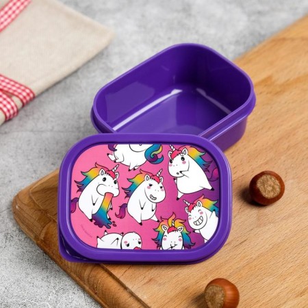 Set of lunch boxes "Evil unicorns" 1.2 l, 0.5 l, 0.15 l-9