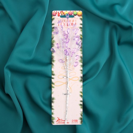 Decor "Crystal Fairy Tale" 23 cm, lilac droplet-3