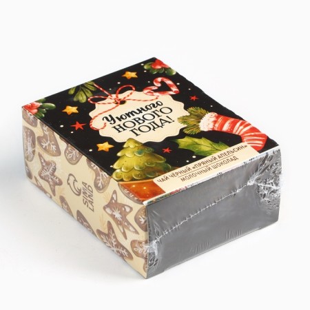 Set: tea + chocolate "Cozy New Year" in a box-opener-7