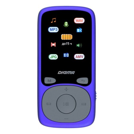 Player Hi-Fi Flash Digma B4 8GB Blue/1.8 "/FM/MicrosDHC-7