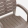 Set of garden furniture "Provence": table round diameter 65 cm + 2 chairs, mokko