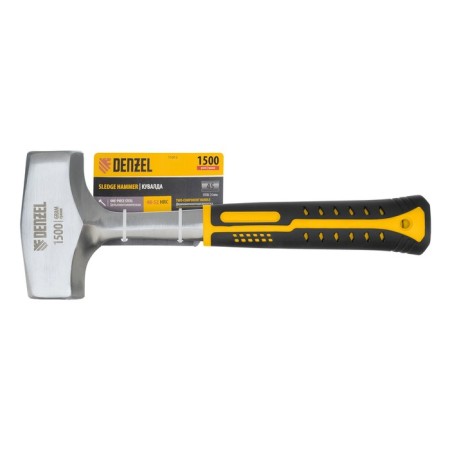 Sledgehammer Denzel 11012, all -metal, two -component handle, 1.5 kg-4
