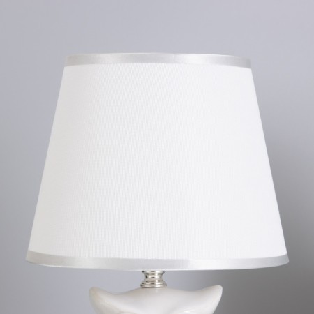 Table lamp 16280/1wt+CR E14 40W white-chromium 22x22x30 cm Risalux-2