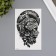 Tattoo on the body Black "Ethno Man" 12.3x19 cm
