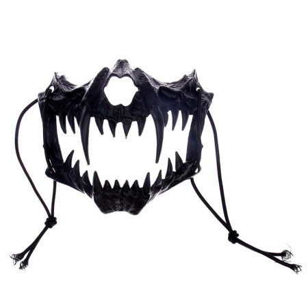 Carnival mask "jaw", black color-1