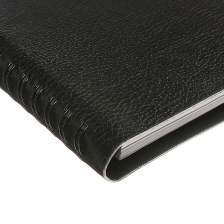 Dated 2025 planning, Escalada, 76 sheets, on the crest, integral cover, artificial leather, foil embossing, block 70, black, 310 x115mm-3