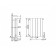 Bimetallic radiator Royal Thermo Pianoforte New/Bianco Traffico, 500 x 100 mm, 8 sections