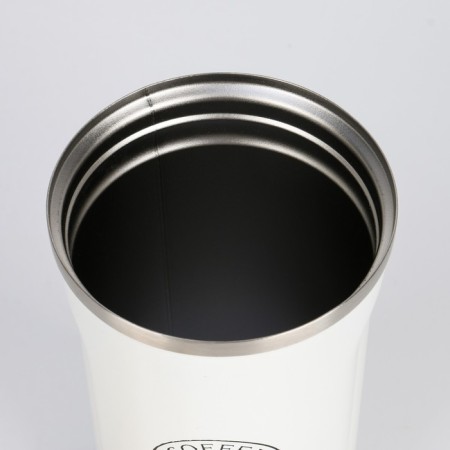 Thermal circle, 500 ml, Original "Master K. Coffee", retains heat 10 hours, white-3