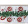 Glass oval shade "New Year's spruce", 29.5 × 20.3 cm
