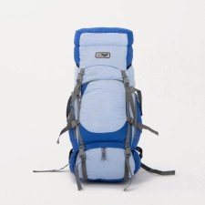 Tourist backpack, TAIF, 65 liters, cord department, 2 outer pockets, 2 side pockets, blue color