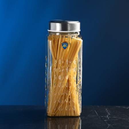 Bank for bulk products "Shatrandi", glass, 2.4 l, Iran-5