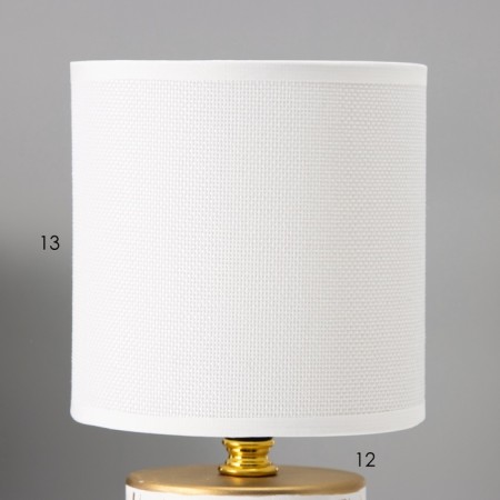 The desktop "Juno" E14 40W is a white-gold 13x13x26.5 cm-4