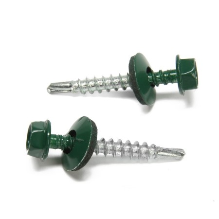 Roofing screws 4.8x35 mm, Ral6005 Color green, 250 pcs.-1
