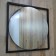 Round -hung mirror Gold, 600x20x600, Black Muar