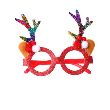Carnival glasses "horns", color mix-2