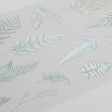 Stickers Plastic "Tropical Leaves" set of 6 sheets 10x18 cm-4
