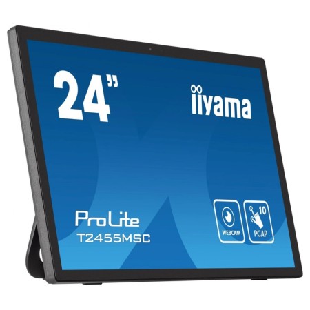 Monitor IIYAMA 23.8 "Prolite T24555MSC-B1 Black IPS LED 16: 9 HDMI M/M glossy 1000: 1 400C 107891-3